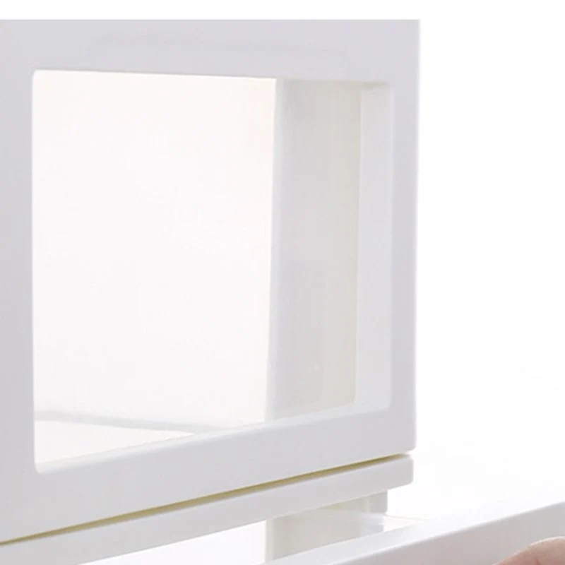 Classeur vertical en plastique contemporain avec tiroirs Clearhalo