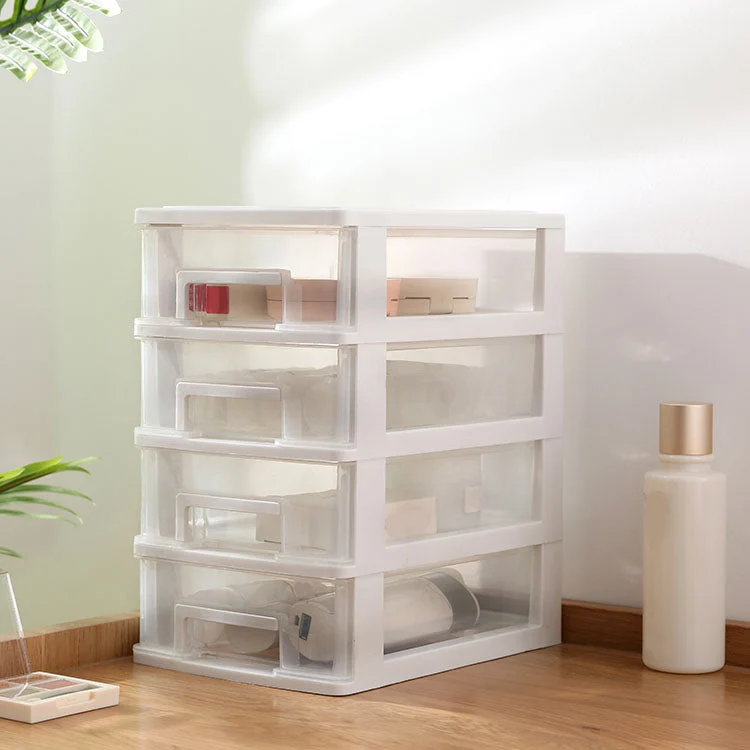 Classeur vertical en plastique à tiroirs transparents, classeur moderne Clearhalo