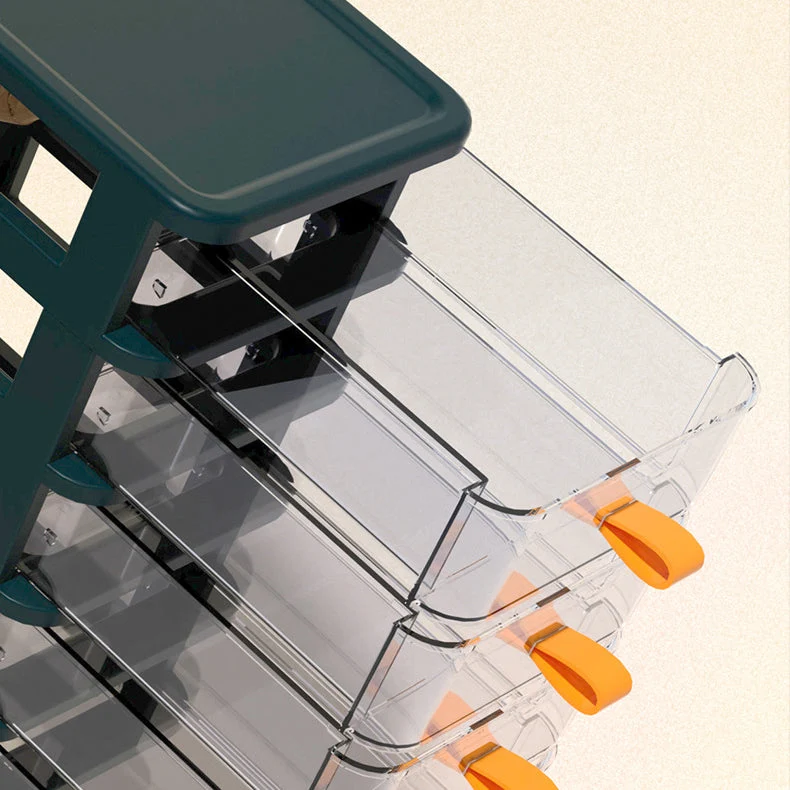 Classeur vertical en plastique transparent avec tiroirs pour la maison ou le bureau Clearhalo