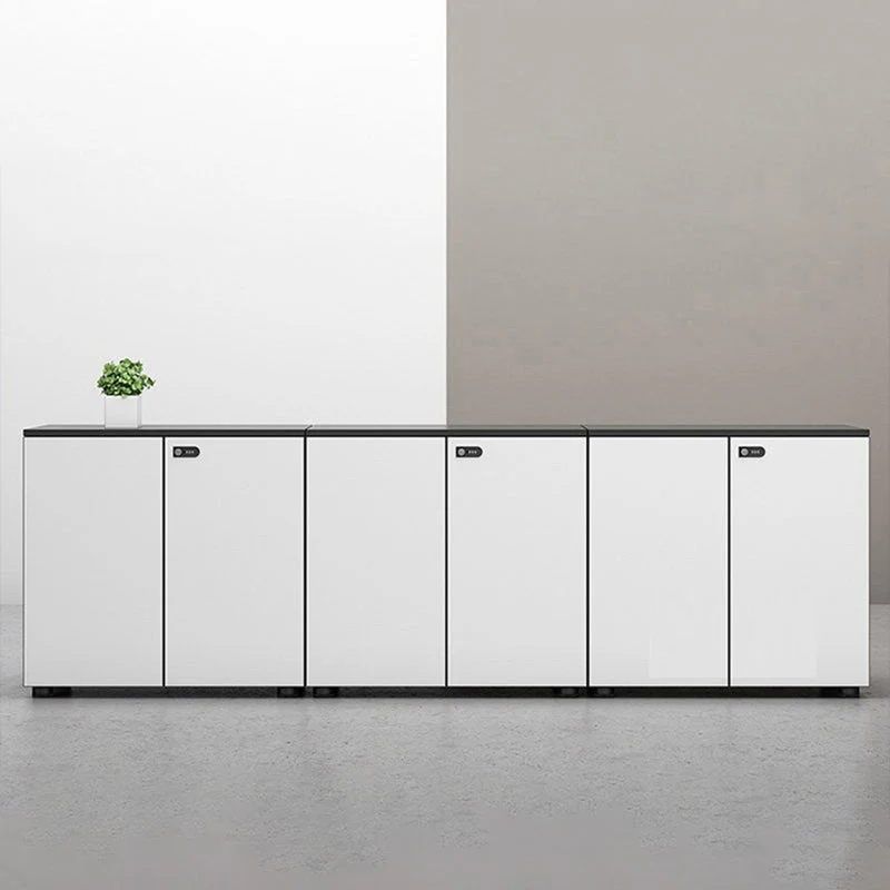 Classeur vertical scandinave, meuble de rangement verrouillable en bois pour le bureau et la maison Clearhalo