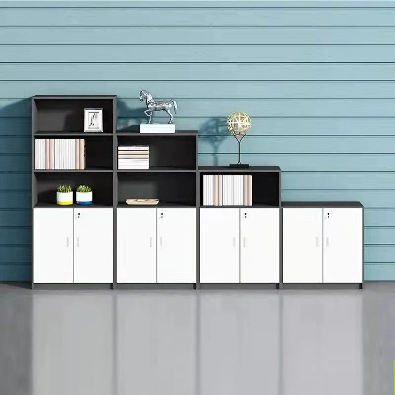 Classeur vertical de style industriel verrouillant le classeur en bois de stockage Clearhalo