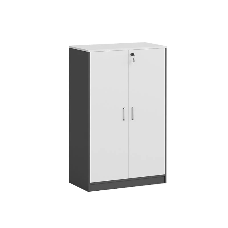 Classeur vertical de style moderne verrouillant le classeur en bois de stockage pour le bureau à domicile Clearhalo