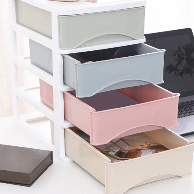Classeur vertical à tiroirs en panneau de couleur, classeur en plastique pour le bureau et la maison Clearhalo