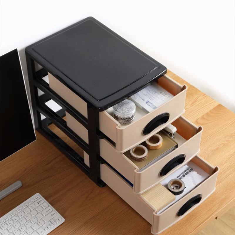 Classeur vertical à tiroirs en plastique, classeur pour la maison et le bureau Clearhalo