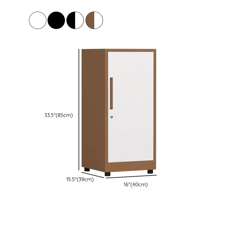 Classeur vertical à tiroirs verrouillables en acier, armoire traditionnelle avec roulettes Clearhalo
