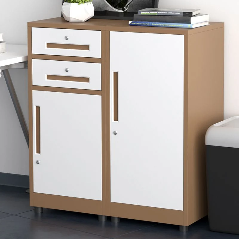 Classeur vertical à tiroirs verrouillables en acier, armoire traditionnelle avec roulettes Clearhalo