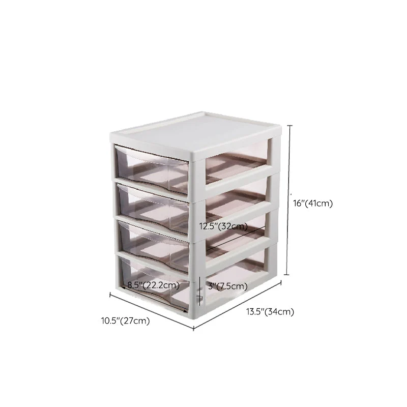 Classeur vertical transparent à tiroirs en plastique Clearhalo