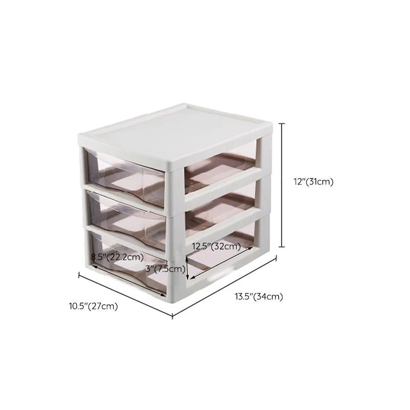 Classeur vertical transparent à tiroirs en plastique Clearhalo