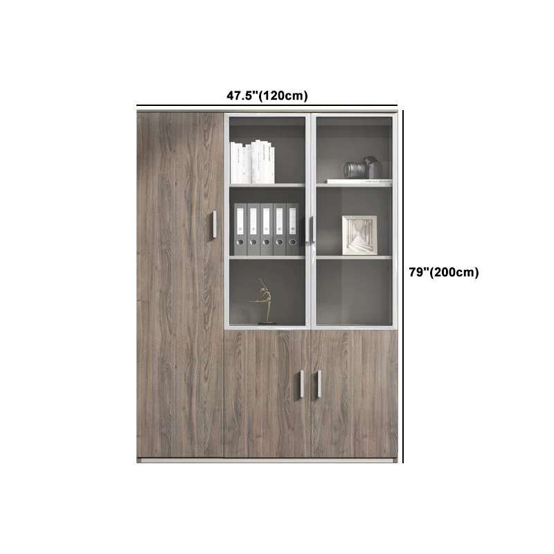 Classeurs contemporains Bureau de classeur vertical en bois massif Clearhalo