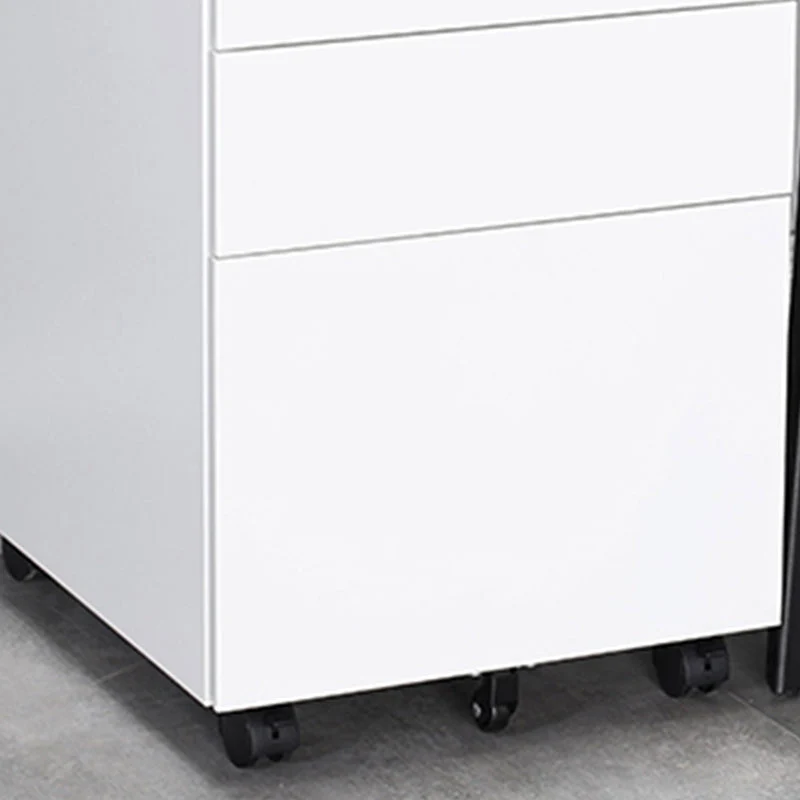 Classeurs contemporains à cadre en acier avec serrure à clé, meuble d'archivage mobile Clearhalo