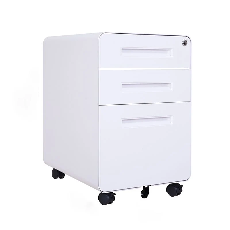 Classeurs contemporains à cadre en acier avec serrure à clé, meuble d'archivage mobile Clearhalo