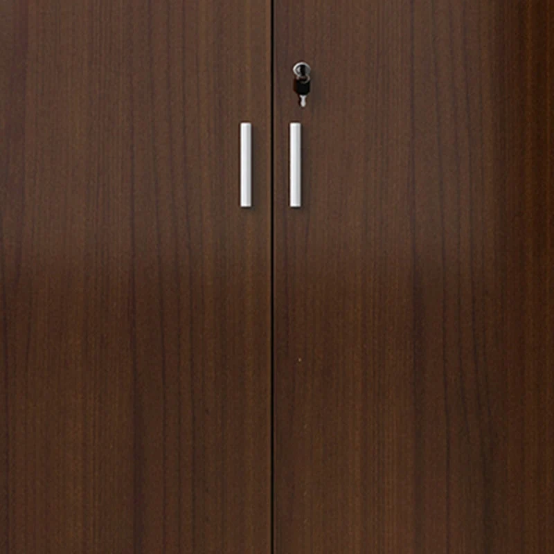 Classeurs contemporains à cadre en bois massif, classeur vertical avec serrure à clé, bureau Clearhalo