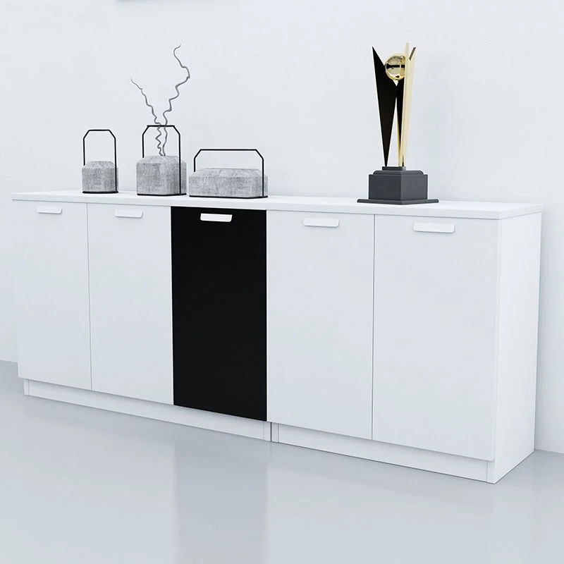 Classeurs contemporains à cadre en bois massif, classeur vertical avec serrure à clé Clearhalo