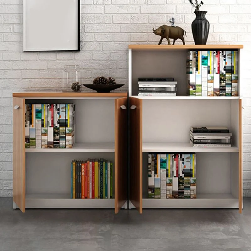 Classeurs contemporains à cadre en bois massif, classeur vertical avec serrure à clé Clearhalo