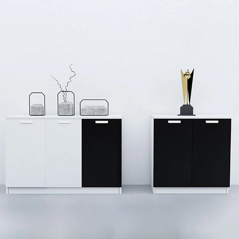 Classeurs contemporains à cadre en bois massif, classeur vertical avec serrure à clé Clearhalo