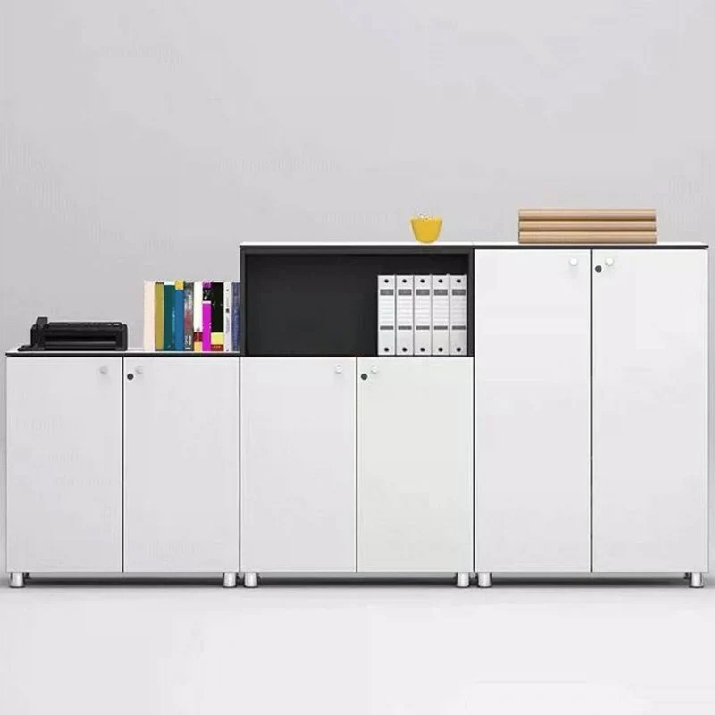 Classeurs contemporains cadre en bois massif serrure à clé classeur vertical bureau Clearhalo