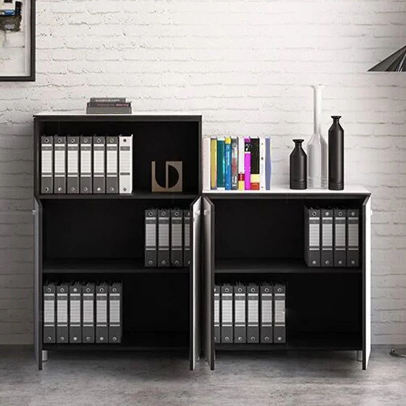 Classeurs contemporains cadre en bois massif serrure à clé classeur vertical bureau Clearhalo