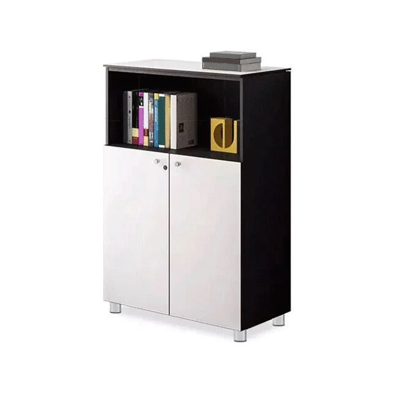 Classeurs contemporains cadre en bois massif serrure à clé classeur vertical bureau Clearhalo
