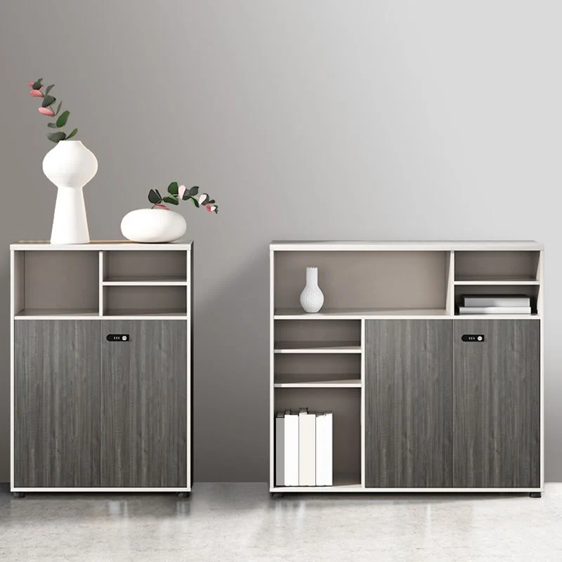 Classeurs modernes en bois massif, classeur vertical de couleur unie avec serrure à clé Clearhalo