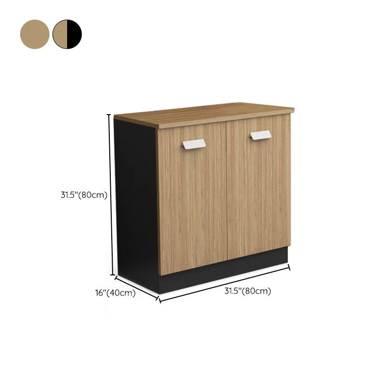 Classeurs de Style nordique en bois massif, classeur horizontal de couleur unie, bureau Clearhalo