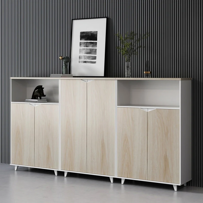 Classeurs de Style nordique cadre en bois massif classeur Vertical bureau Clearhalo