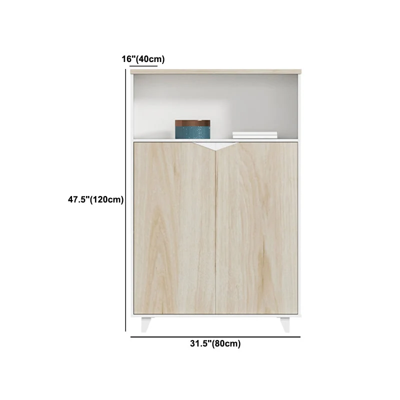 Classeurs de Style nordique cadre en bois massif classeur Vertical bureau Clearhalo