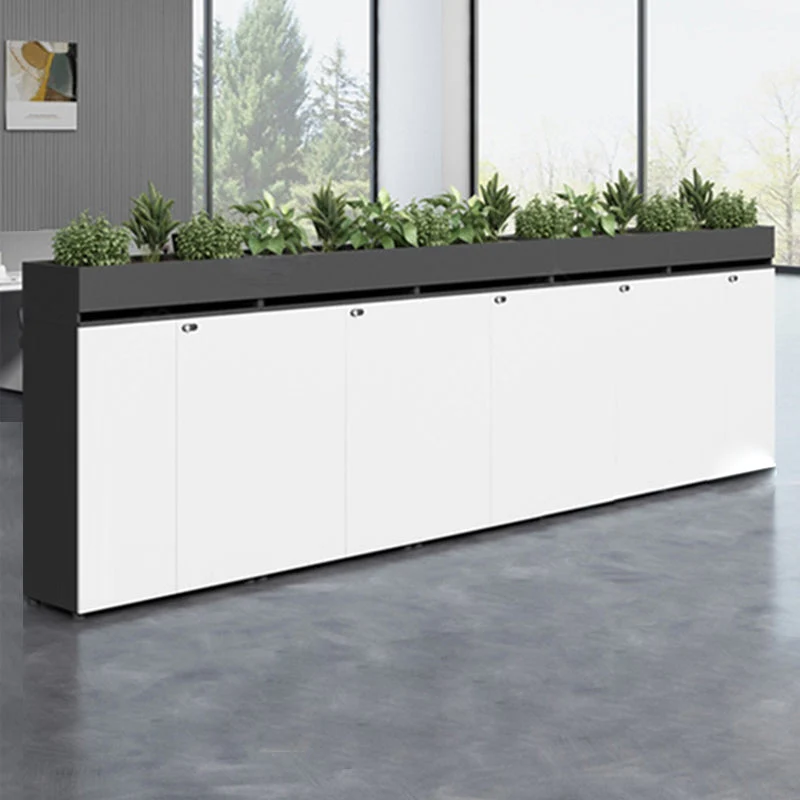 Classeurs de style nordique Classeur vertical en bois avec serrure Clearhalo