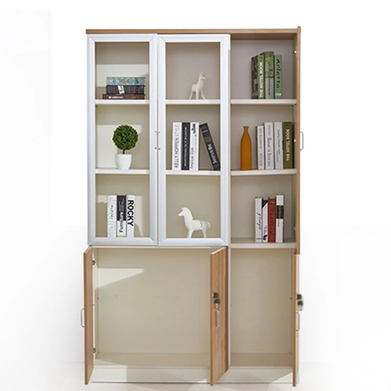 Classeurs traditionnels en bois massif, classeur vertical avec serrure à clé, bureau Clearhalo