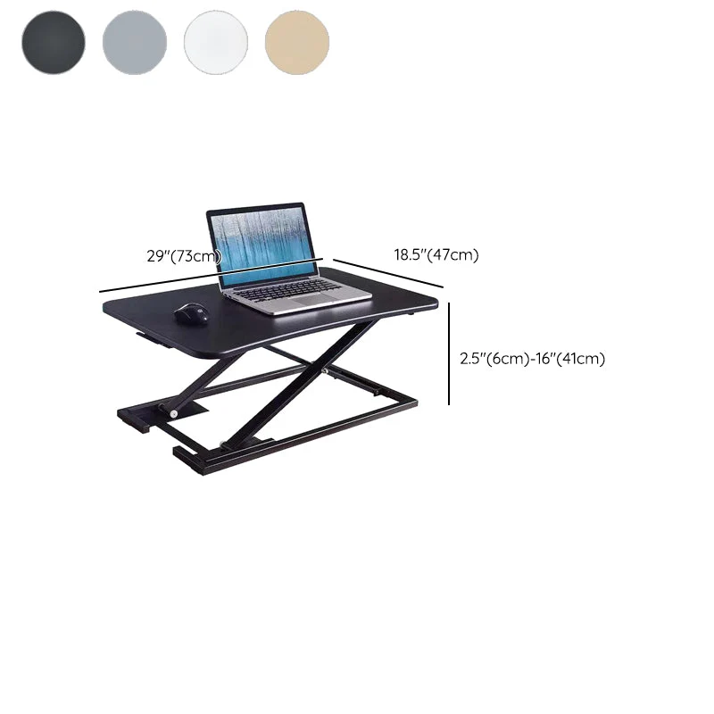Convertisseur de bureau debout de forme rectangulaire, bois pliant pour le bureau Clearhalo