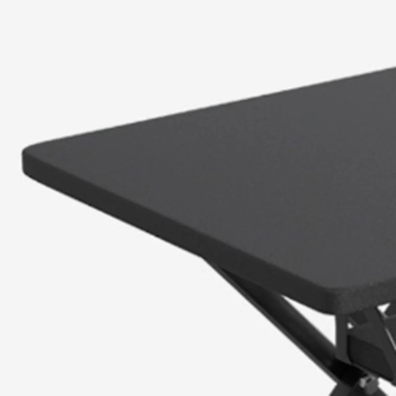 Convertisseur de bureau debout pliant de forme rectangulaire en bois avec base en métal Clearhalo
