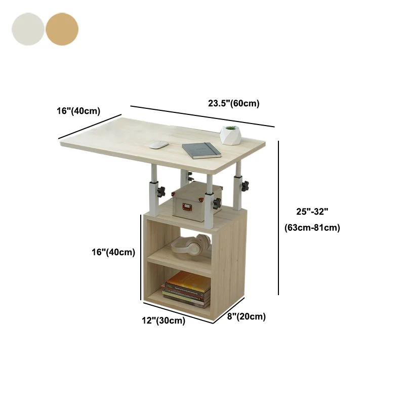 Convertisseur de bureau debout rectangulaire de bureau réglable contemporain Clearhalo