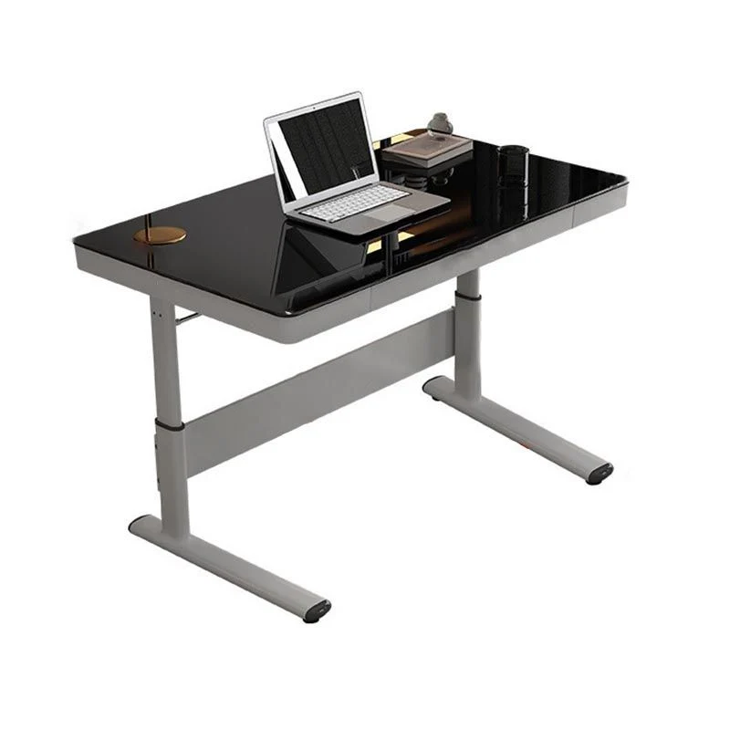 Convertisseur de bureau debout de Style contemporain, Base à chevalet en métal, bureau pour bureau Clearhalo