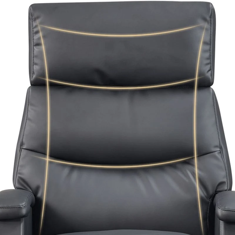 Cuir sans bras moderne de chaise de bureau aucune chaise de bureau ergonomique pénible Clearhalo