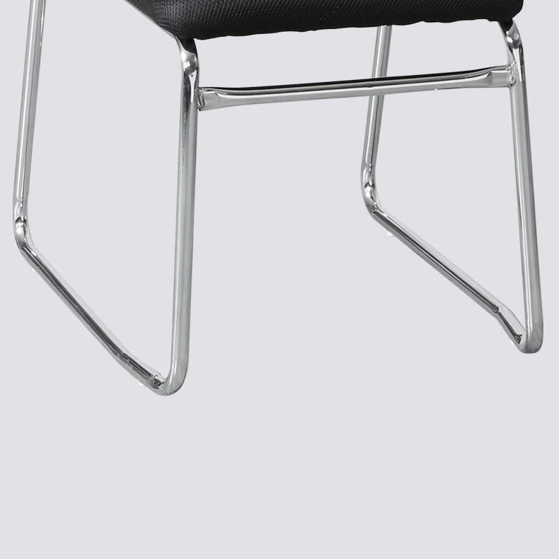 Mi dossier moderne de chaise de bureau de maille de Microfibre aucune chaise de bureau de roues Clearhalo