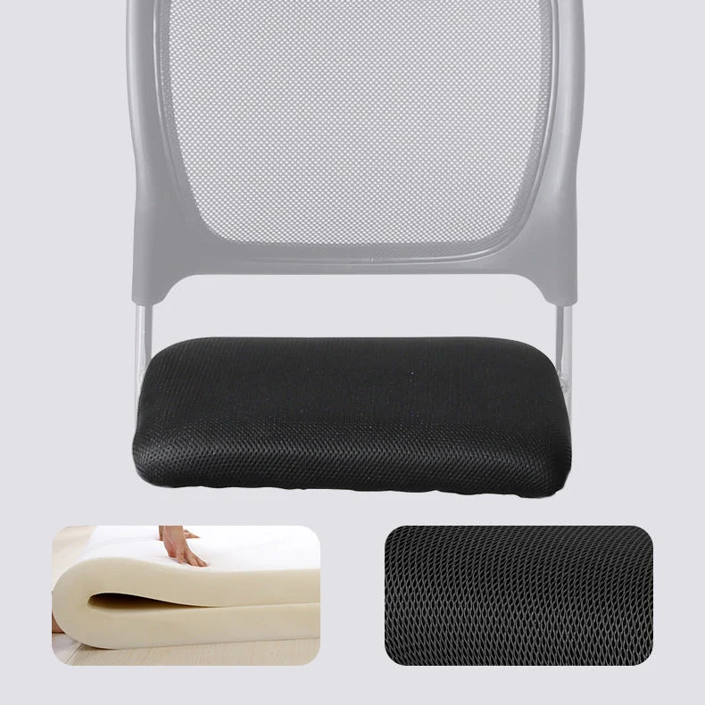 Mi dossier moderne de chaise de bureau de maille de Microfibre aucune chaise de bureau de roues Clearhalo