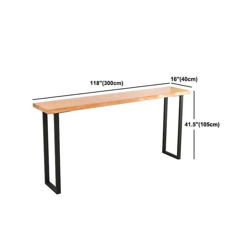Ensemble de bar moderne 1/2/5 pièces Table de bar en bois massif avec repose-pieds tabourets de bar Clearhalo
