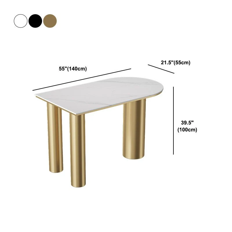 Ensemble de comptoir en pierre blanche, tabouret de Bar et Table d'intérieur modernes, 1/2/5 pièces Clearhalo