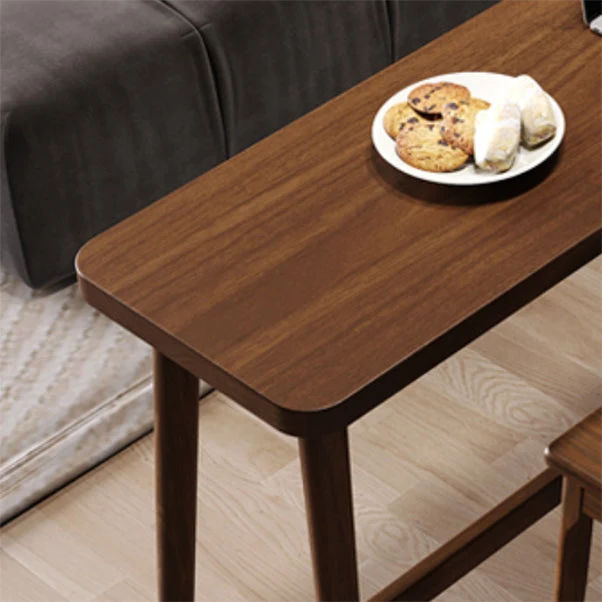 Ensemble de pub moderne à hauteur de comptoir, 1/2/3 pièces, table de bar et tabourets en bois massif Clearhalo