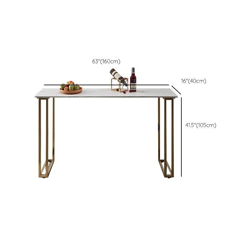 Ensemble de salle à manger de pub 1/3 pièces, table rectangulaire et tabouret Glam pour bar Clearhalo