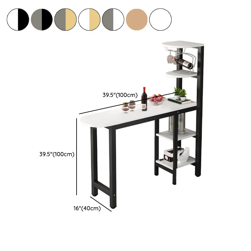 Ensemble de salle à manger de pub 1/2 pièces, table de bar de style glamour avec tabouret en métal Clearhalo