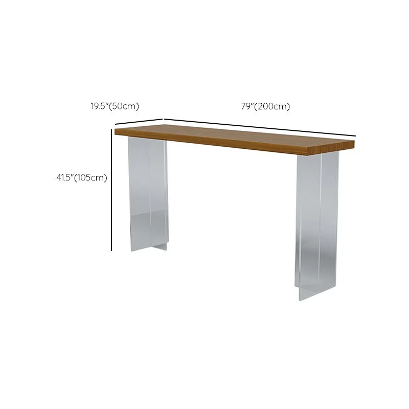 Ensemble de salle à manger de pub rectangulaire, 1/2/3/5/7 pièces, Table de comptoir en bois massif avec tabourets rembour...