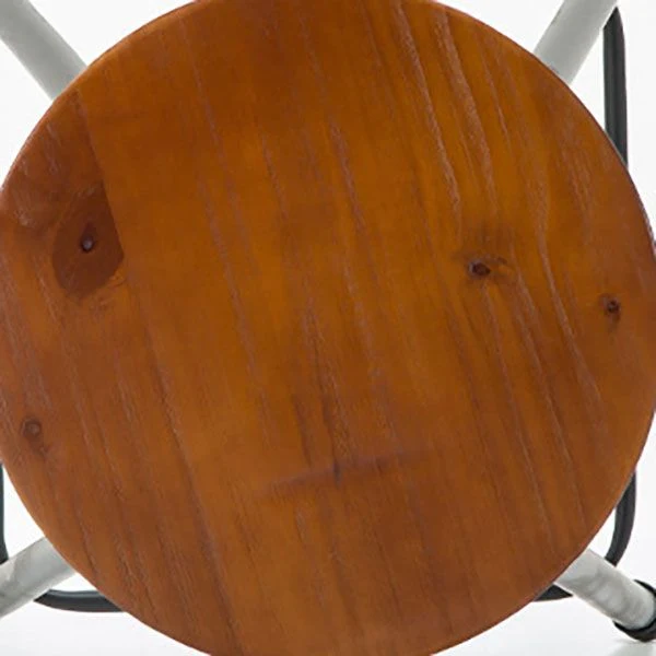 Ensemble de table de bar en bois massif industriel 1/2/3 pièces, ensemble de comptoir rond Clearhalo