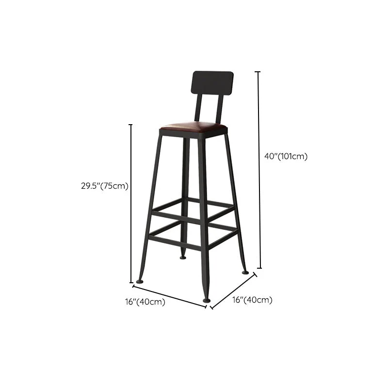 Ensemble de Table de Bar en bois massif, 1/7 pièces, Table et tabourets de Bar à cadre métallique industriel Clearhalo
