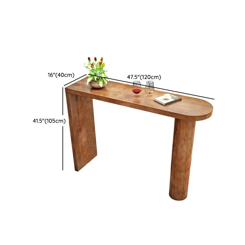 Ensemble de Table de Bar en bois de Style industriel, 1/2 pièces, Table de Bar rectangulaire pour la maison Clearhalo
