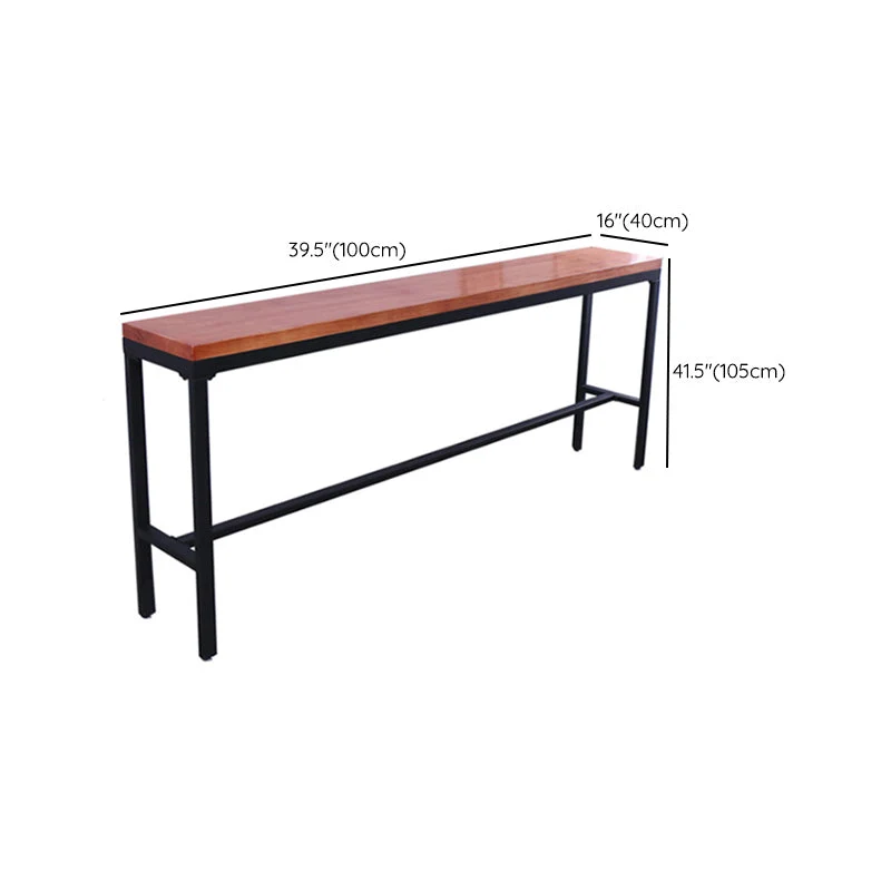 Ensemble de table de bar contemporaine 1/6/11 pièces Table de comptoir rectangulaire en bois massif Clearhalo