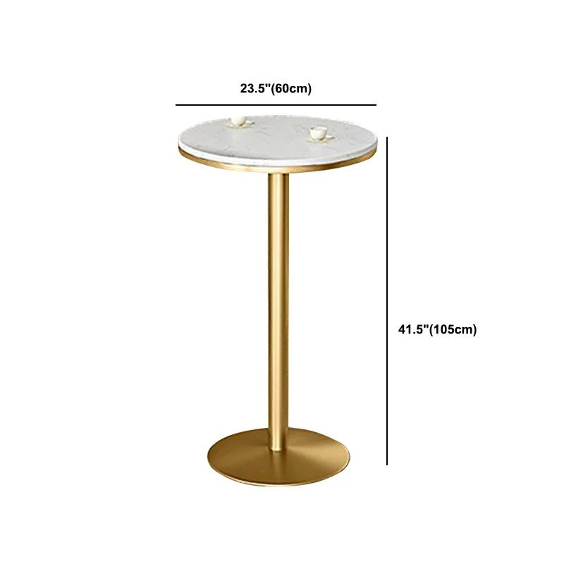 Ensemble de table de bar Glam Stone, 1/3 pièces, comptoir rond pour usage domestique Clearhalo