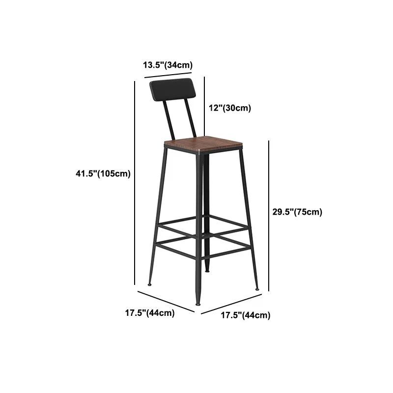 Ensemble de Table de Bar industriel 1/2/5/9 pièces, Table de comptoir rectangulaire en bois de pin avec tabourets hauts Cl...