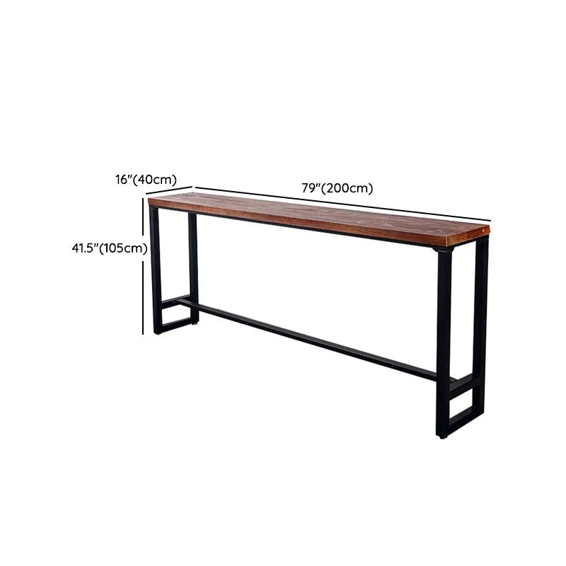 Ensemble de Table de Bar industriel 1/4/6/11 pièces, ensemble de Table de Pub en bois massif pour intérieur Clearhalo