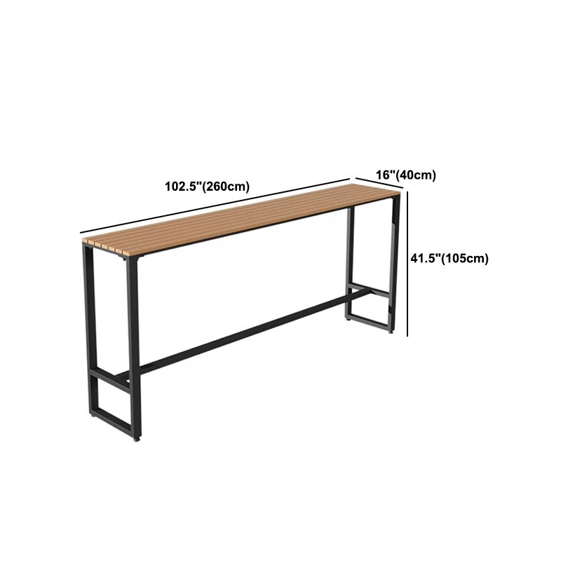 Ensemble de table de bar industrielle 1/2/5 pièces table de bar rectangulaire et tabourets Clearhalo