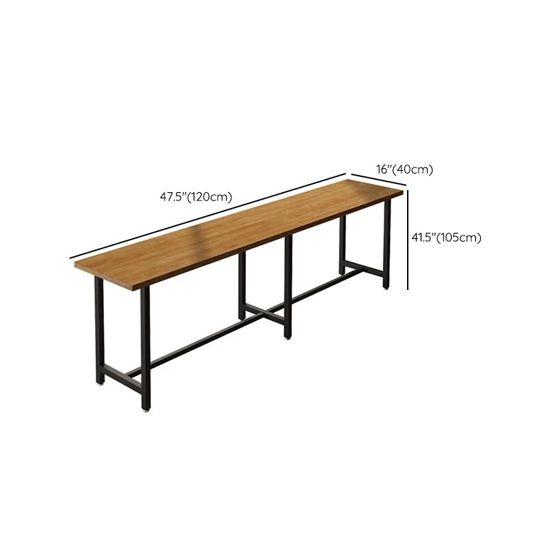 Ensemble de Table de Bar moderne 1/11 pièces, Table de comptoir rectangulaire en bois avec tabourets hauts Clearhalo